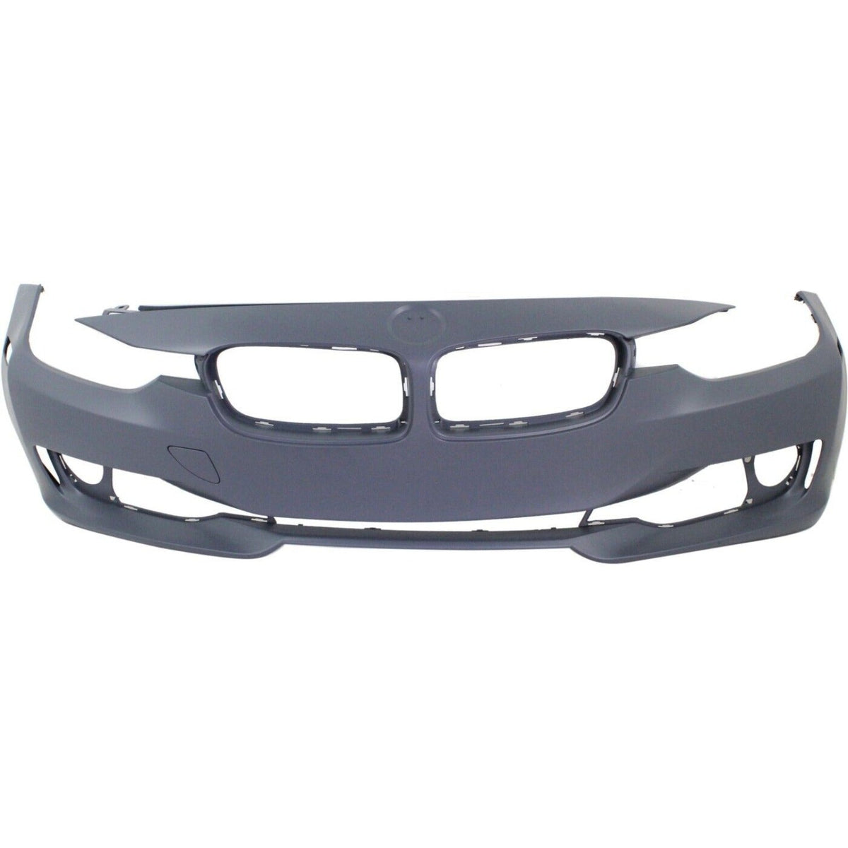 Front Bumper Cover Primed For 2012-2015 BMW 3-Series Without M Sport Line STD Type Without HLW/PDC Holes/IPAS/Cam Sdn/Wgn Replacement REPB010374P