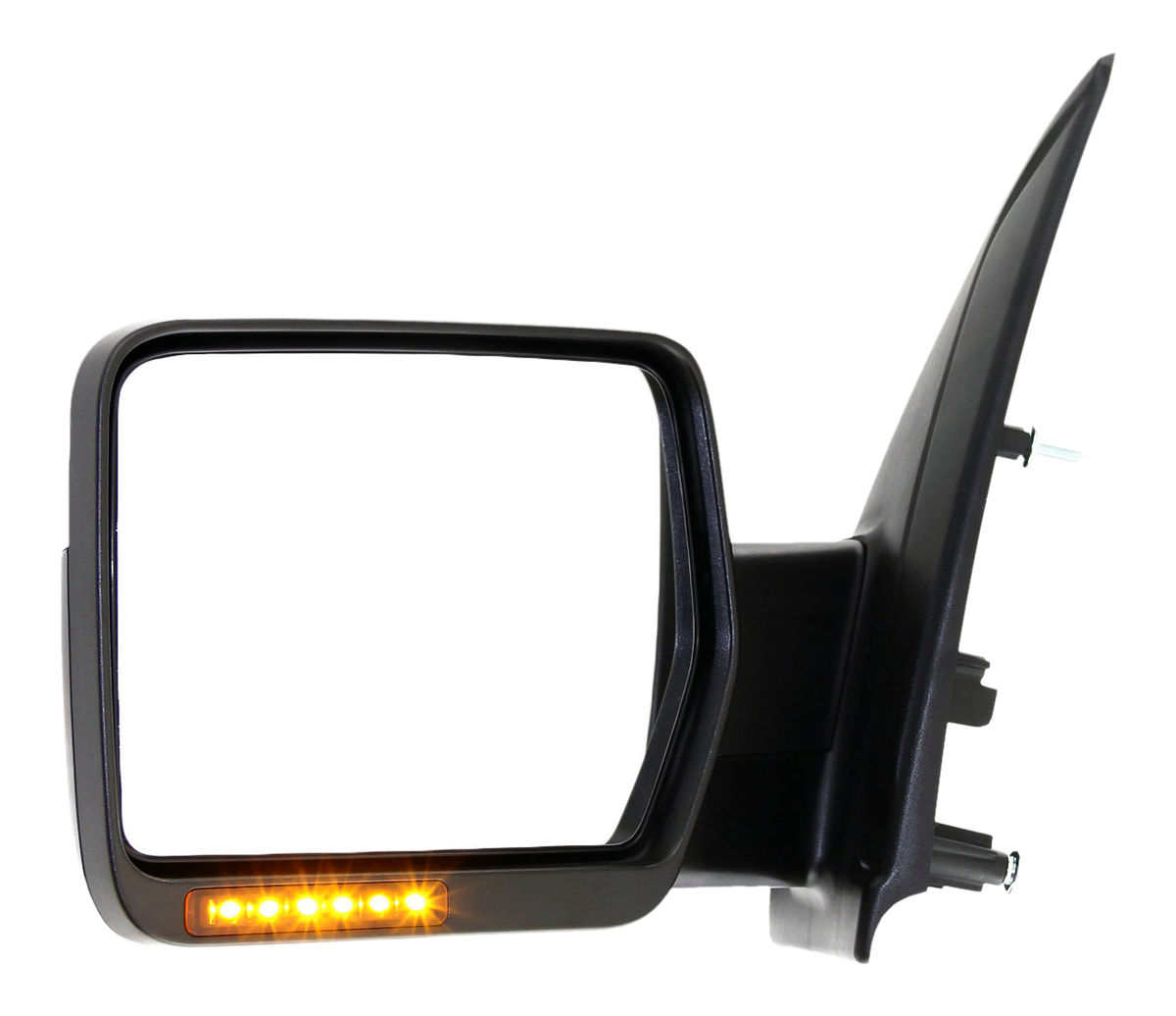 F-150 09-10 MIRROR LH, Non-Towing, Power, Power Folding, Heated, Chrome, w/ In-housing Signal Light and Memory, w/o Auto Dimming and BSD