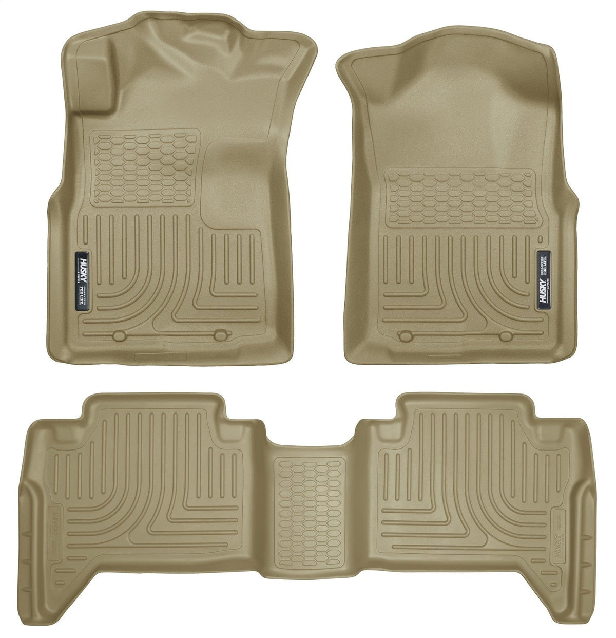 Floor Liner; Front & 2nd Seat Floor Liners Tan Front And Second Rows; Qty Sold : 3; Weatherbeater Series; TPO - Thermoplastic Olefin