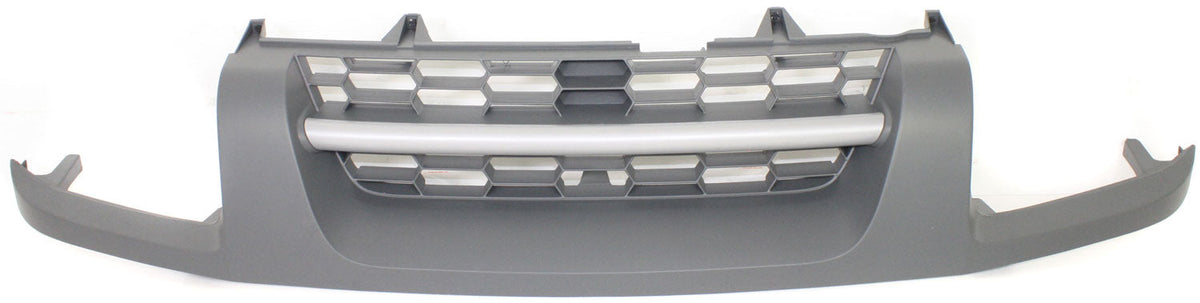 XTERRA 02-04 GRILLE, Textured Black Shell and Insert, w/ Silver Center Bar, XE Model