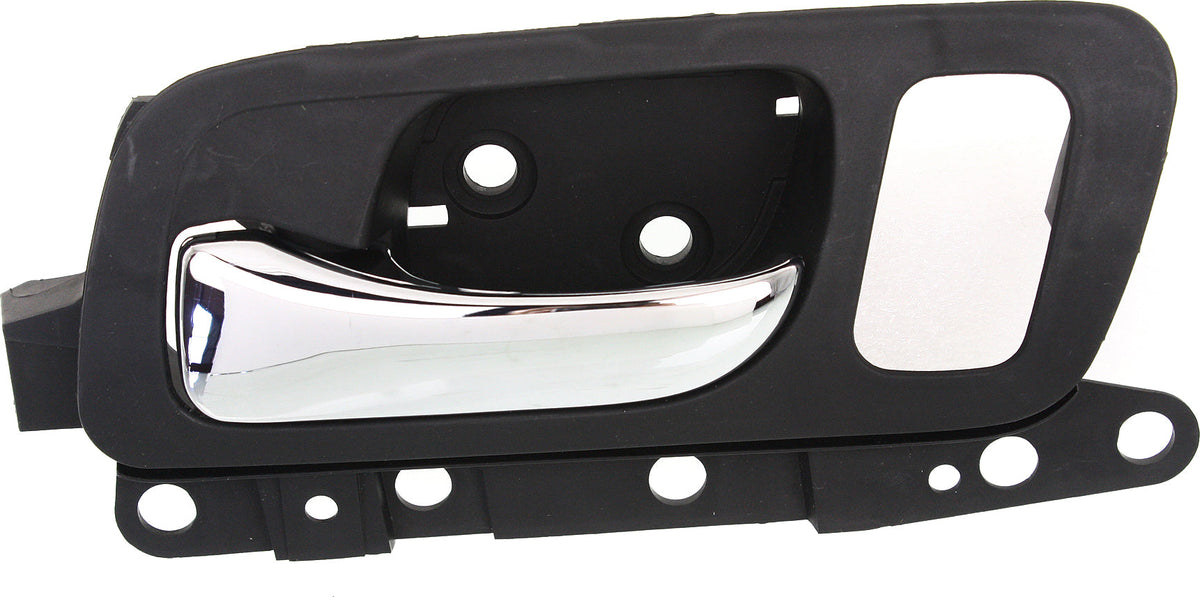TSX 04-08 FRONT INTERIOR DOOR HANDLE LH, Chrome Lever + Black Housing, w/ Big Hole, Plastic