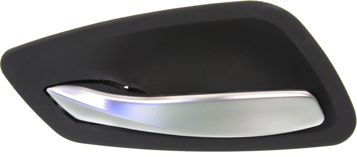 3-SERIES 06-12 FRONT INTERIOR DOOR HANDLE LH, Satin Chr Lever+Black Housing, Plastic, Sdn/Wgn (=REAR)