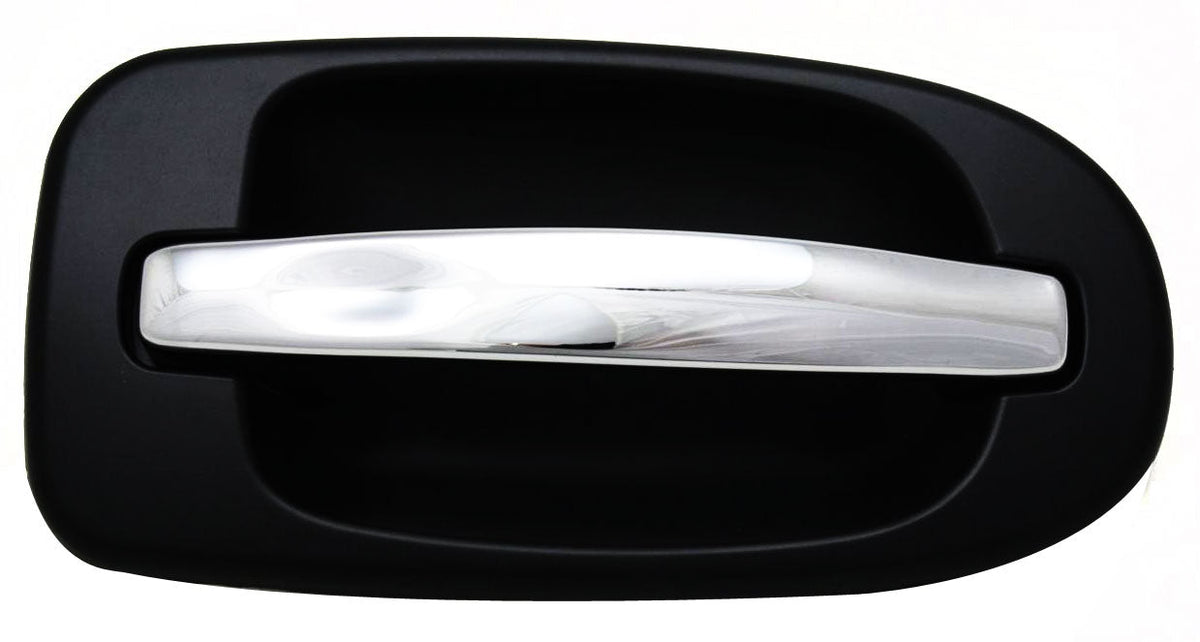 VENTURE 97-05/UPLANDER 05-09 REAR EXTERIOR DOOR HANDLE LH, Sliding, Chrme Lvr+Primed Bzl, w/o Hole