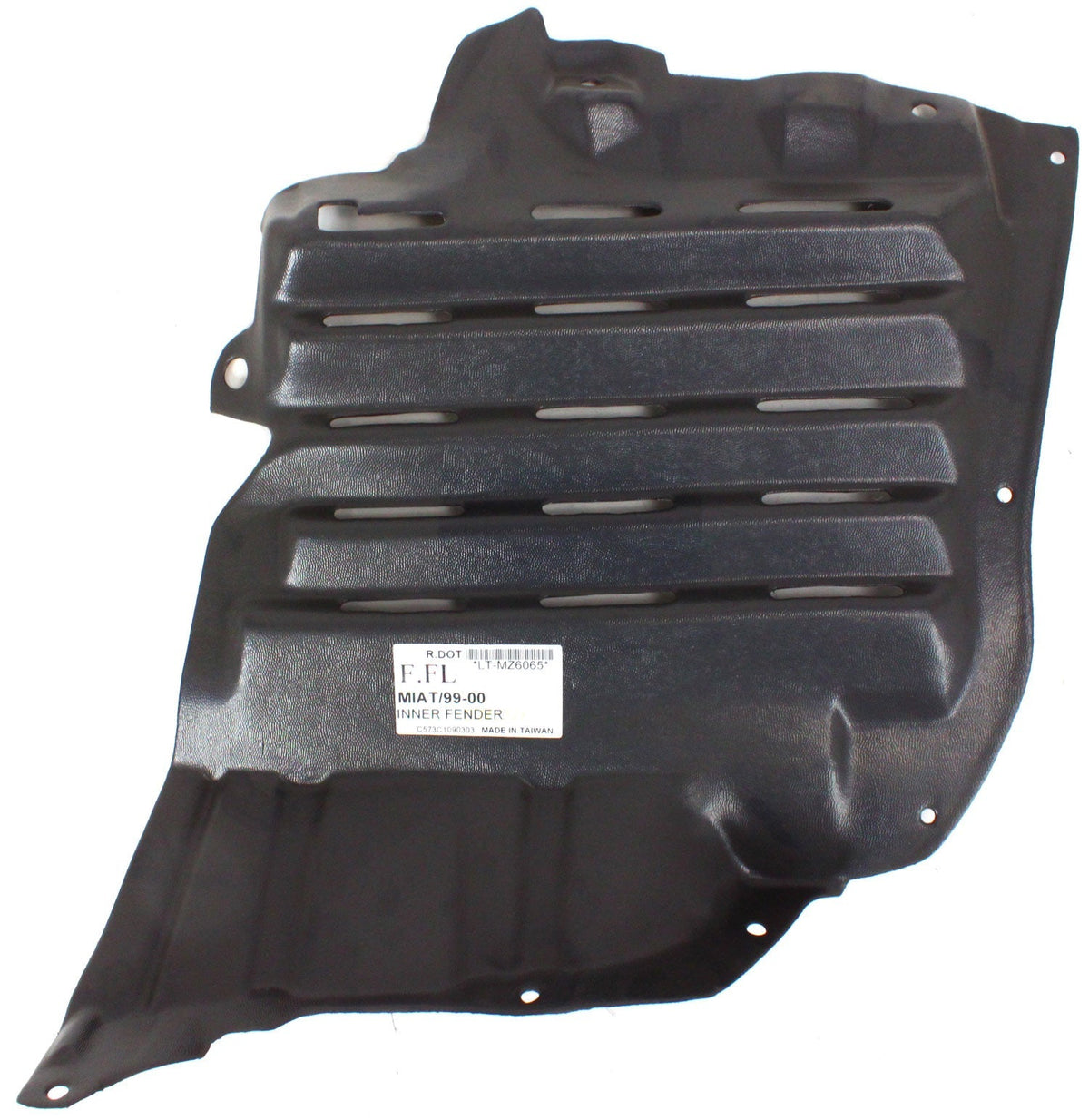 MIATA 99-00 FRONT FENDER LINER LH, Front Section
