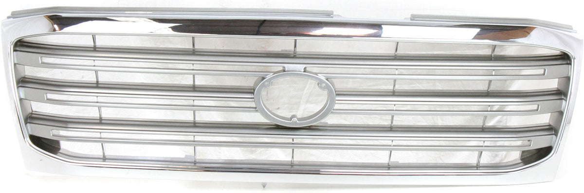LAND CRUISER 03-05 GRILLE, Chrome Shell/Painted Silver Gray Insert