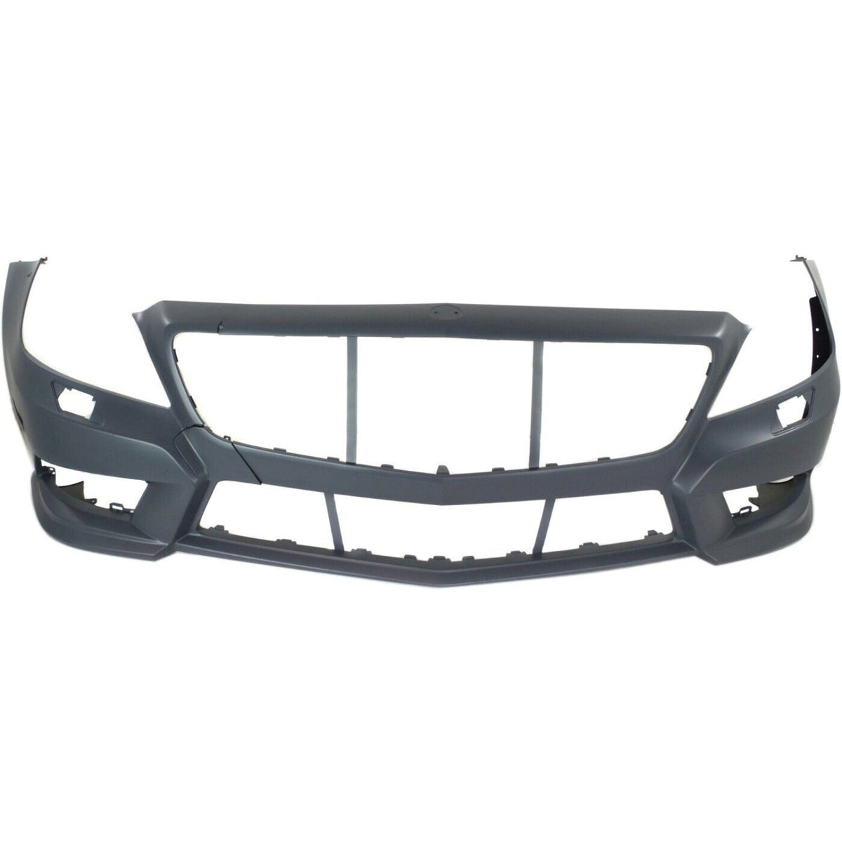 Front Bumper Cover Primed For 2012-2014 Mercedes Benz CLS550 With AMG Styling Pkg Without Parktronic Holes Replacement REPBZ010375P