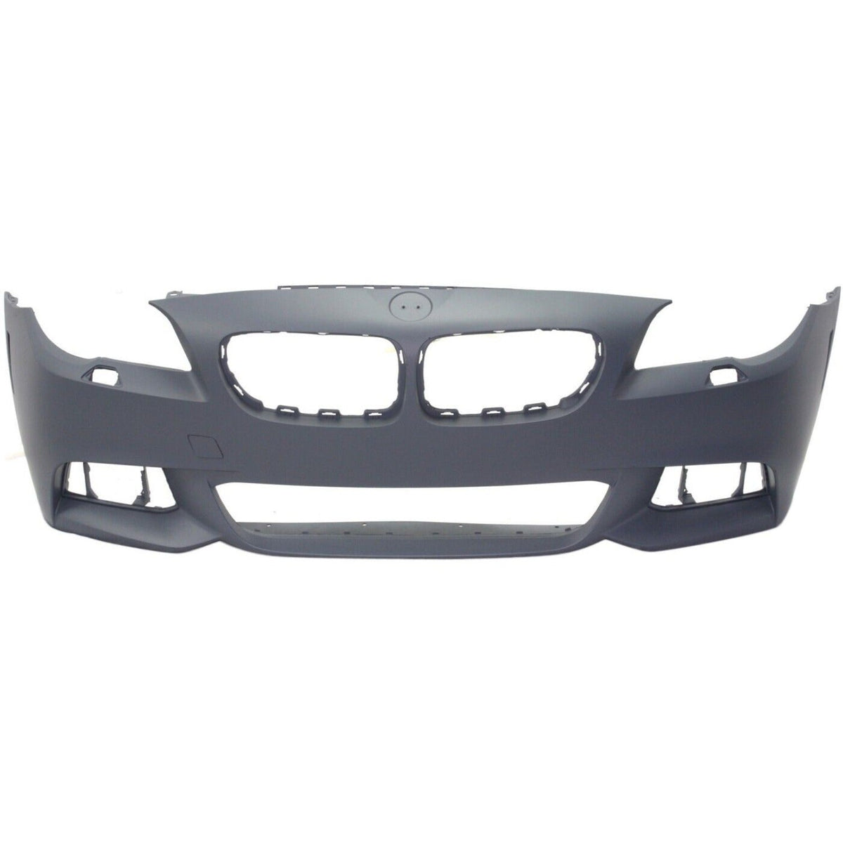 Front Bumper Cover Primed For 2014-2016 BMW 5-Series With M Sport Line Without Park Distance Control Sensor Holes Sedan Replacement REPBM010344P