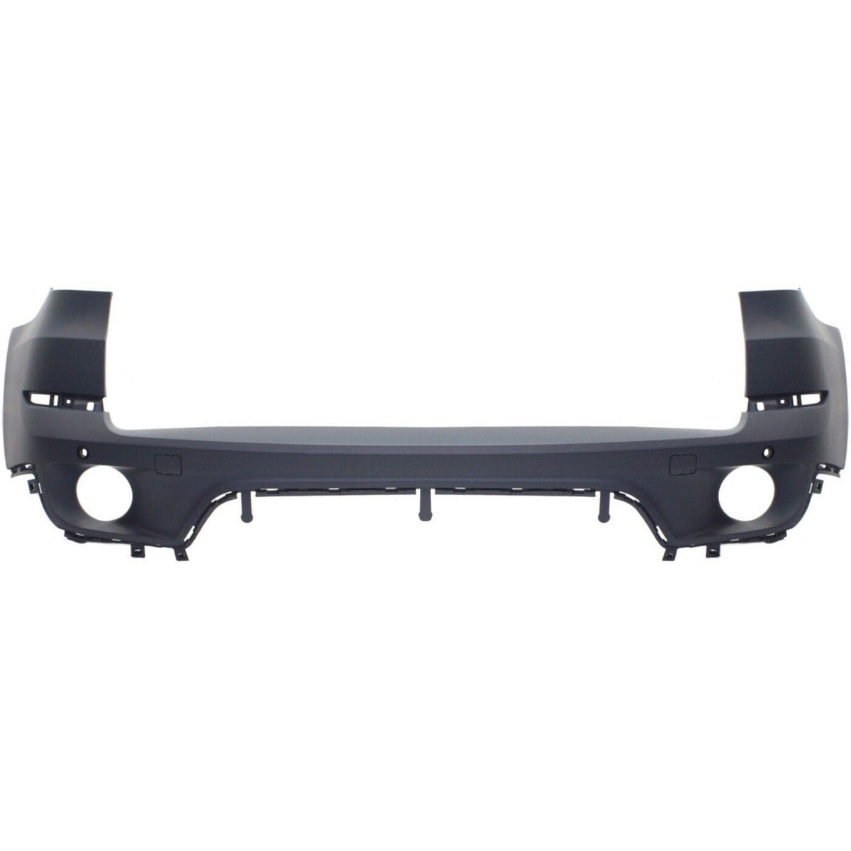 Rear Bumper Cover Primed For 2011-2013 BMW X5 Without M Pkg With Park Dist Ctrl Snsr Holes Replacement REPB760198P