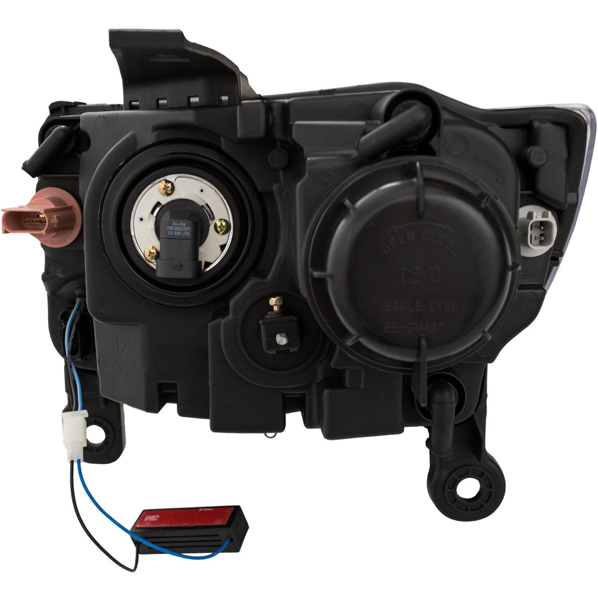 GRAND CHEROKEE 11-13 HEAD LAMP RH AND LH, Assembly, Projector, Prank Style, Chrome