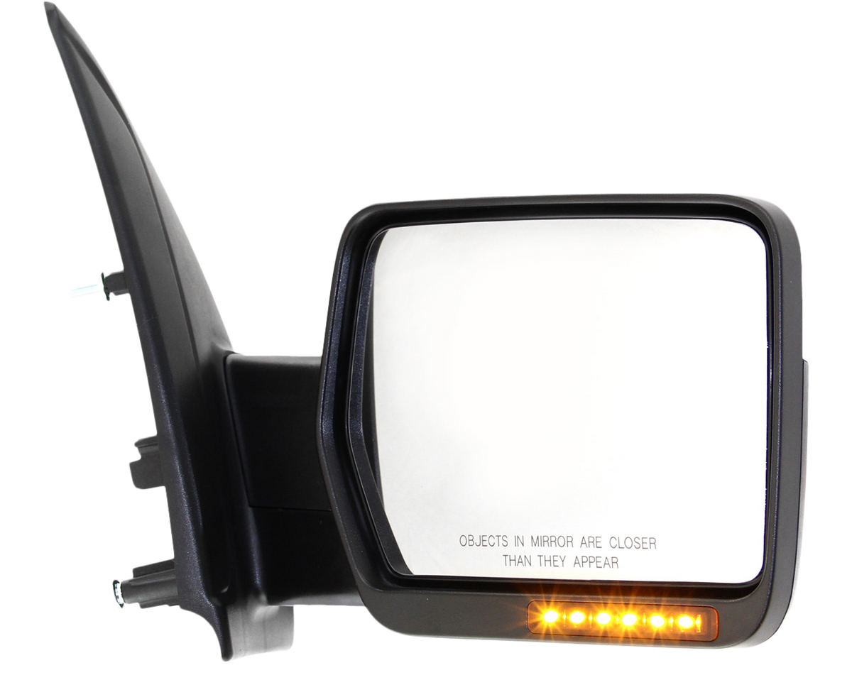 F-150 09-10 MIRROR RH, Non-Towing, Power, Power Folding, Heated, Chrome, w/ In-housing Signal Light and Memory, w/o Auto Dimming and BSD