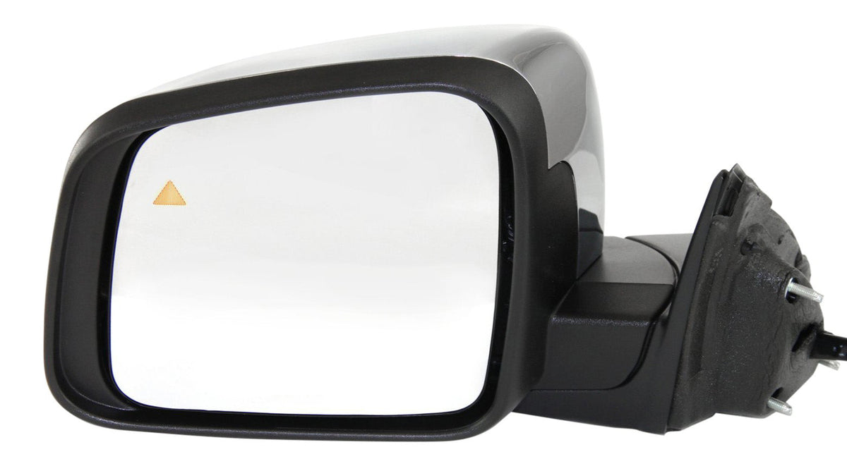 GRAND CHEROKEE 11-22 MIRROR LH, Power, Manual Folding, Heated, Chrome, w/ BSD, Memory, and Signal Light, w/o Auto Dimming and Puddle Light