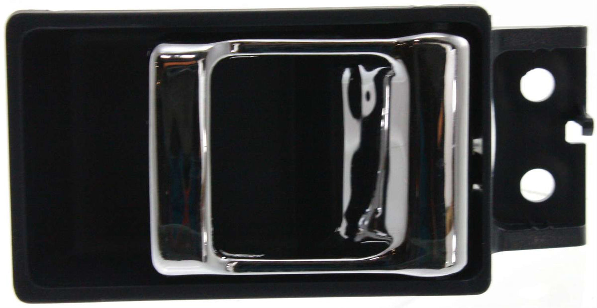 NISSAN P/U 86-92 FRONT INTERIOR DOOR HANDLE RH=LH, Chrome Lever+Blue Housing, Plastic
