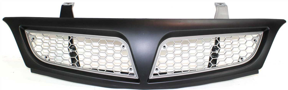 MONTANA VAN 01-05 GRILLE, Painted Black Shell/Painted Silver Insert