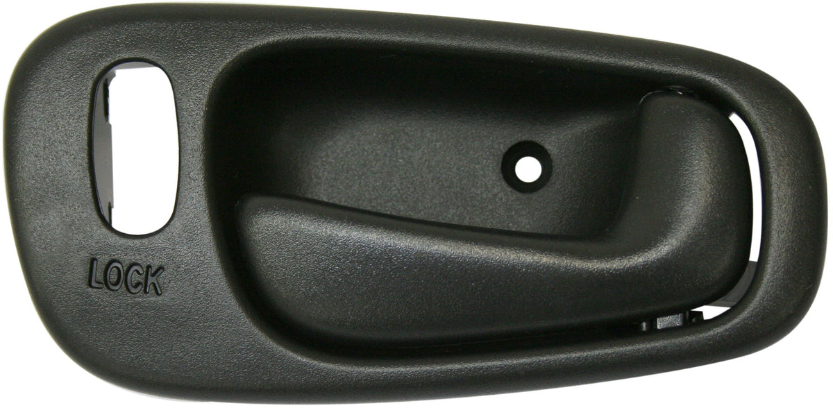 COROLLA/PRIZM 98-02 FRONT INTERIOR DOOR HANDLE RH, Black, Power Lock, w/ Lock Hole (=REAR)