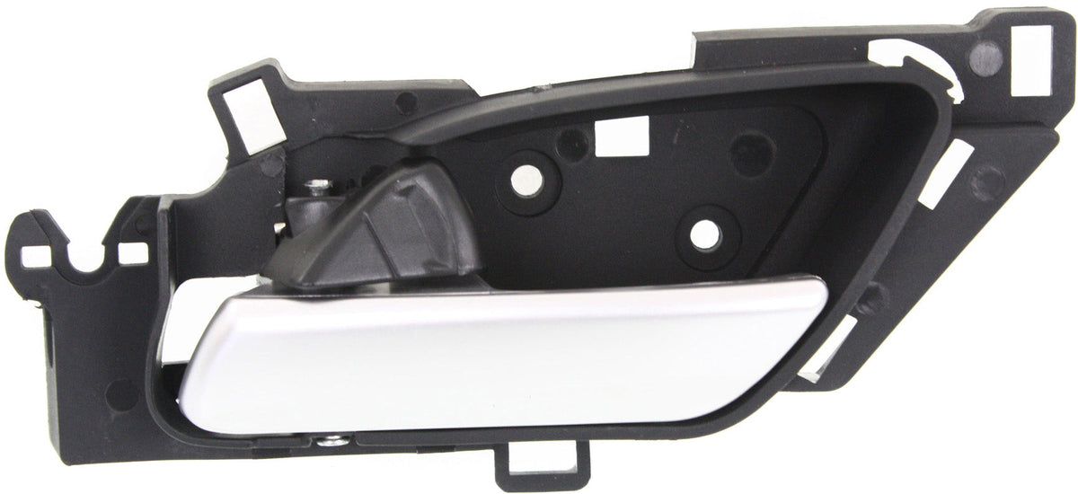 MDX 10-13 FRONT INTERIOR DOOR HANDLE LH, Satin Chrome Lever + Black Housing, Plastic + Metal (=REAR)