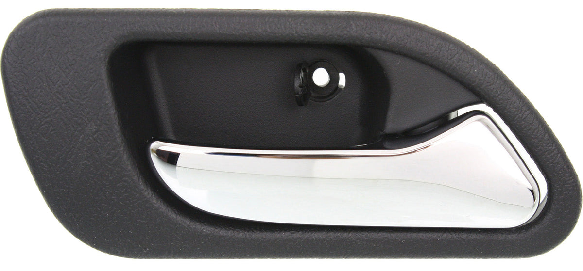 TL 99-03/MDX 01-06 REAR INTERIOR DOOR HANDLE RH, Chrome Lever + Black Housing, Plastic