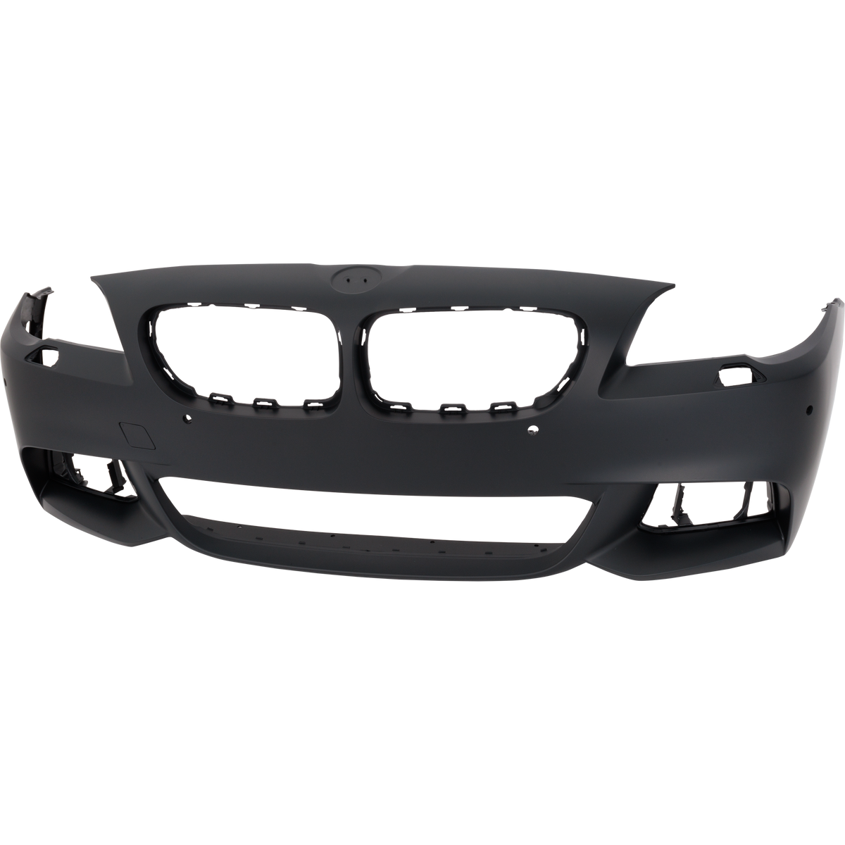 5-SERIES 14-16 FRONT BUMPER COVER, Primed, Sedan, w/ M Package, w/ Park Distance Control Sensor Holes, w/o Camera Hole