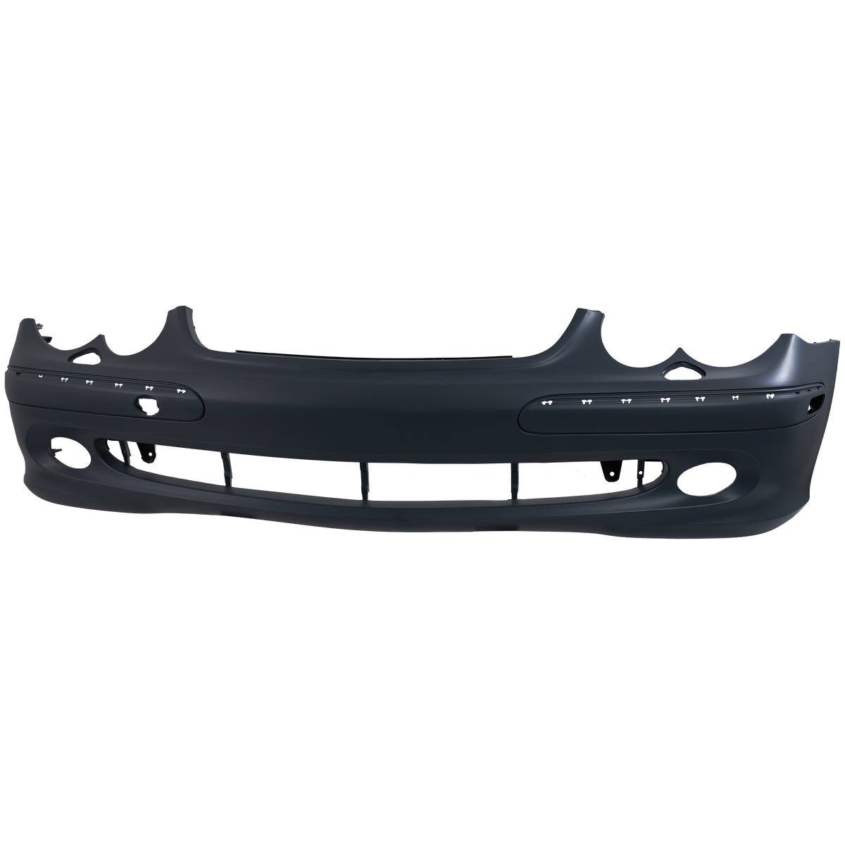 CLK-CLASS 03-05 FRONT BUMPER COVER, Primed, w/o Sport Pkg, w/ Headlight Washer Holes, w/o Parktronic Holes