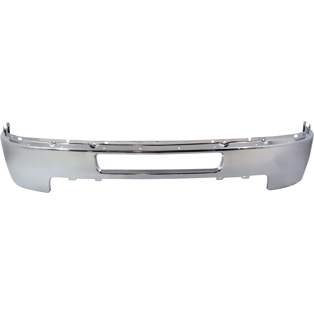 SILVERADO 2500 HD/3500 HD 11-14 FRONT BUMPER, Chrome, Impact Bar, w/o Fog Light Holes