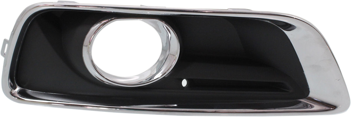 MALIBU 13-15/MALIBU LIMITED 16-16 FRONT FOG LAMP MOLDING RH, Black, w/ Chrome Trim
