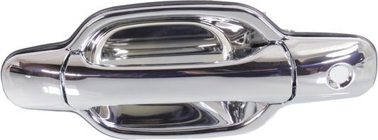 CANYON/COLORADO 04-12 FRONT EXTERIOR DOOR HANDLE LH, All Chrome, w/ Keyhole, Plastic