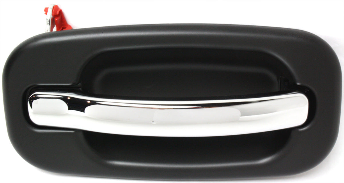 SILVERADO/SIERRA 99-06 FRONT EXTERIOR DOOR HANDLE RH, Chrme Lvr+Smth Blk Bezel, w/o Keyhole, Includes 2007 Classic