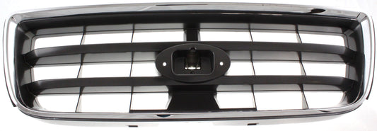 FORESTER 03-05 GRILLE, Chrome Shell/Painted Dark Gray Insert