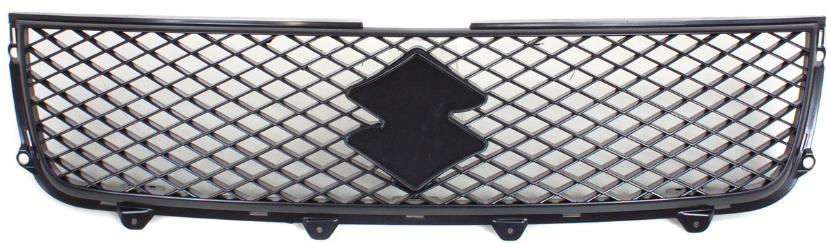 GRAND VITARA 06-10 GRILLE, Plastic, Painted Silver Shell and Insert Black