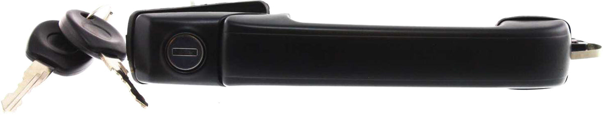 GOLF 93-99 FRONT EXTERIOR DOOR HANDLE RH=LH, Textured Black, w/ Keyhole, Includes Keys